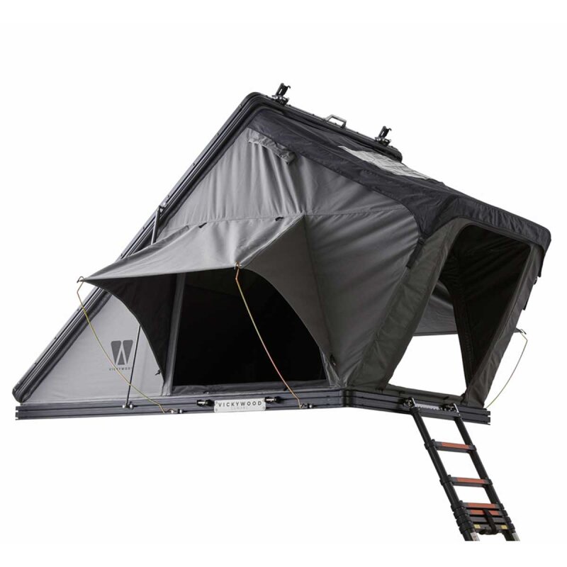 Aluminum hard shell roof tent 130 window roof rack